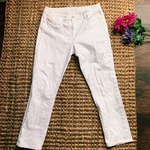 🦋 Ann Taylor Loft Sz 10 Modern Skinny Crop Jeans